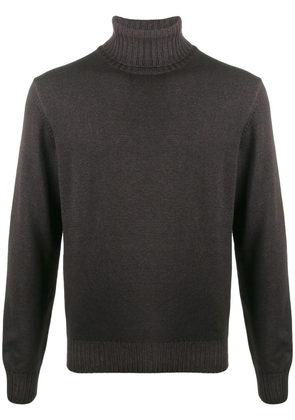 Dell'oglio ribbed-knit roll neck jumper - Brown