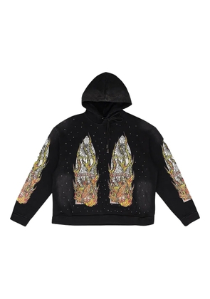 Who Decides War long-sleeve hoodie - Black