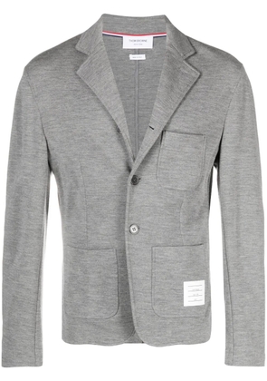 Thom Browne single-breasted button-fastening blazer - Grey