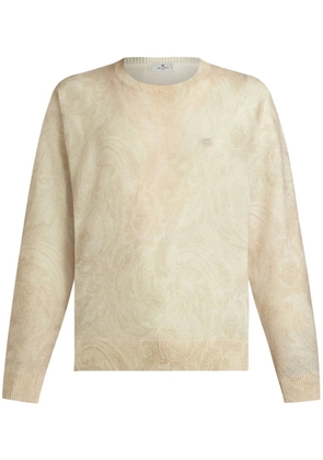ETRO paisley intarsia-knit jumper - Neutrals