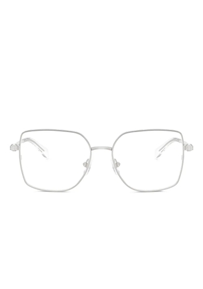 Michael Kors embellished square-frame glasses - Silver