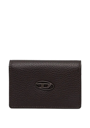 Diesel logo-plaque cardholder - Brown