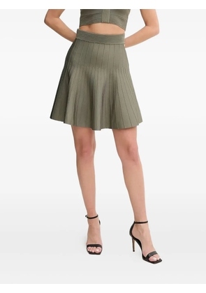 GUESS USA ribbed flared mini skirt - Green