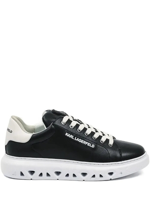 Karl Lagerfeld embroidered-logo sneakers - Black
