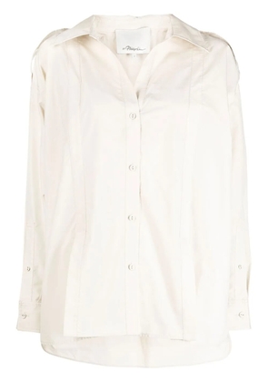 3.1 Phillip Lim flat-collar long-sleeved shirt - White