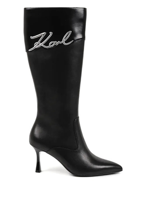 Karl Lagerfeld 80mm Sienna pointed-toe boots - Black