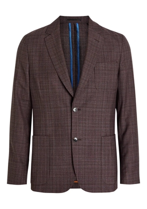 Paul Smith single-breasted checked blazer - Red