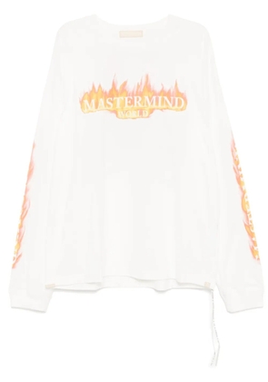 Mastermind World logo-print T-shirt - White