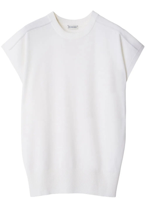 Burberry fine-knit wool T-shirt - White