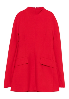 Sportmax mock neck pocket mini dress - Red