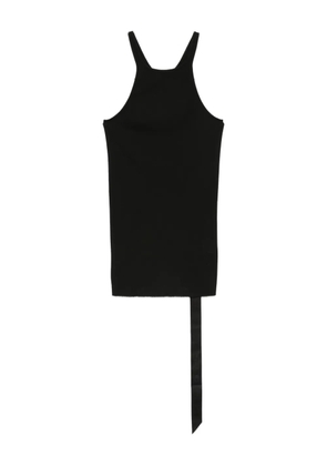 Rick Owens DRKSHDW ribbed-knit asymmetric top - Black