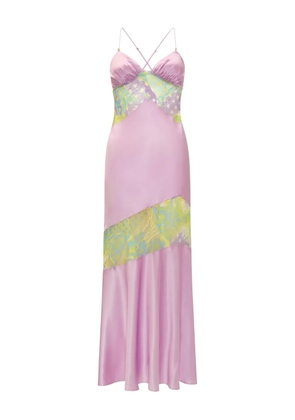 Donde Esteban Lila Salpicón midi dress - Purple