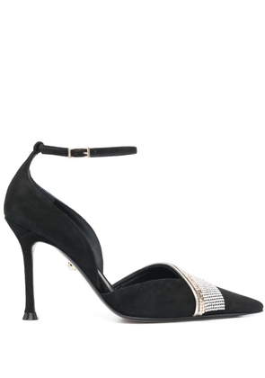 Alevì Kyla 95mm suede pumps - Black