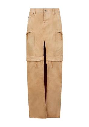 DSQUARED2 utility distressed maxi skirt - Neutrals