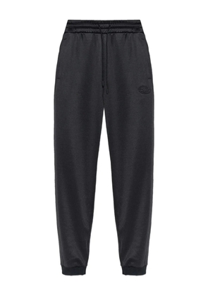 Diesel logo-embroidered track pants - Black