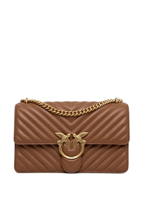 PINKO love-birds chain-strap satchel bag - Brown