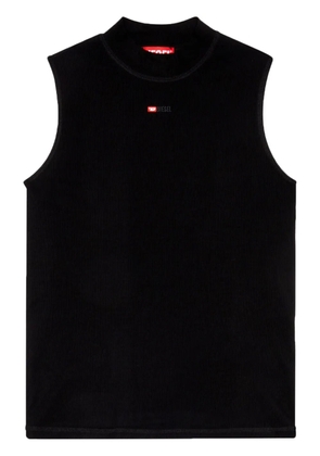 Diesel T-Mokky-Sl-Microdiv mock-neck top - Black
