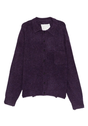 Camiel Fortgens alpaca wool-blend cardigan - Purple