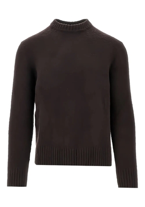 Piacenza Cashmere mock-neck wool sweater - Brown