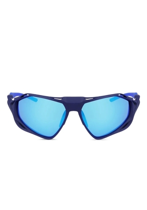 Nike geometric-frame sunglasses - Blue