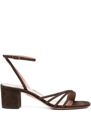 Aquazzura 50mm Latour ankle-strap leather sandals - Brown