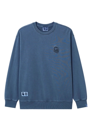 FINGERCROXX embroidered crew-neck sweatshirt - Blue