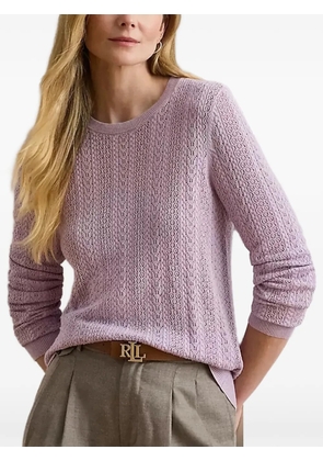 Lauren Ralph Lauren textured sweater - Purple