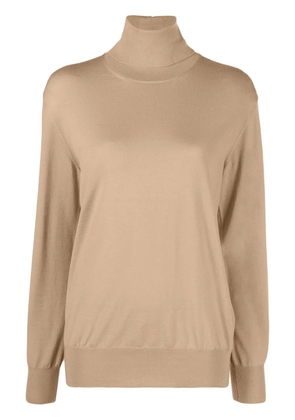 Jil Sander roll-neck wool jumper - Brown