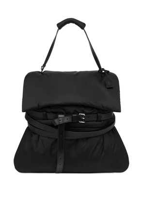 Moschino quilted belted shoulder bag - Black