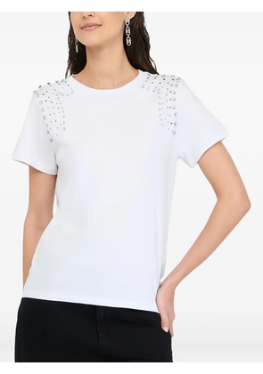 LIU JO bejewelled short-sleeve t-shirt - White