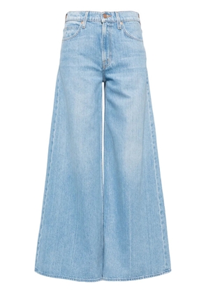 MOTHER Slung Sugar Cone Sneak low-rise flared jeans - Blue