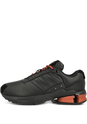 Y-3 Control leather perforated sneakers - Black