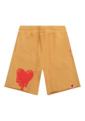 Emotionally Unavailable logo-patch shorts - Brown