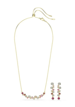 Swarovski Constella gold-tone crystal necklace set