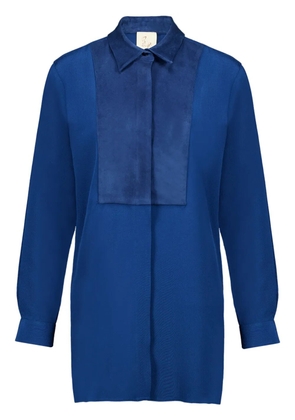 PAULA silk crepe shirt - Blue