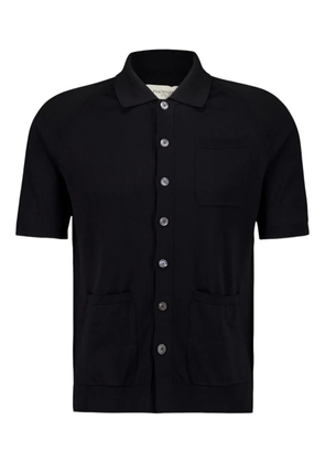 Piacenza Cashmere patch-pockets knitted shirt - Black