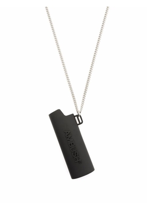 AMBUSH logo lighter case pendant necklace - Silver