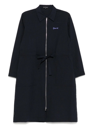 SPORT b. by agnès b. seersucker shirt dress - Blue