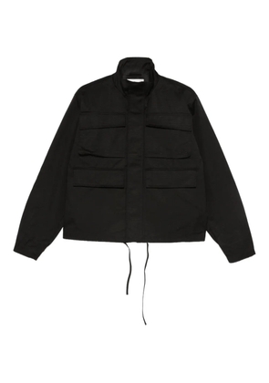 Arte Antwerp flap-pocket drawstring jacket - Black