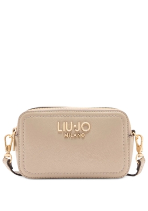 LIU JO small logo-plaque crossbody bag - Neutrals