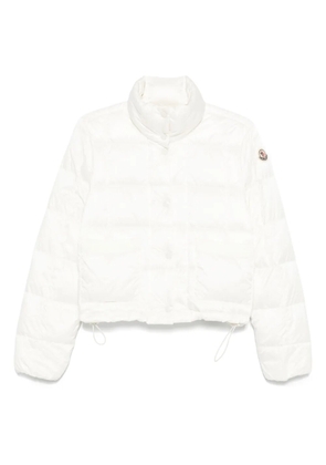 Moncler quilted cropped jacket - White