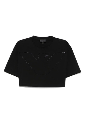 Emporio Armani logo-embellished T-shirt - Black