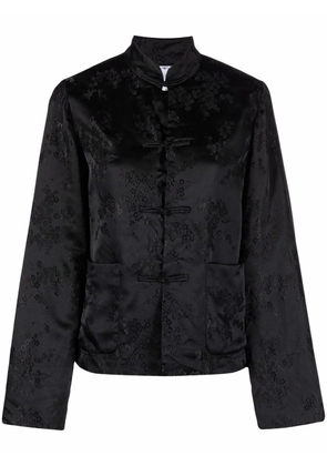 Comme Des Garçons Comme Des Garçons floral-jacquard shirt - Black