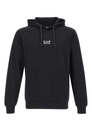 Ea7 Emporio Armani stretch-cotton hoodie - Black