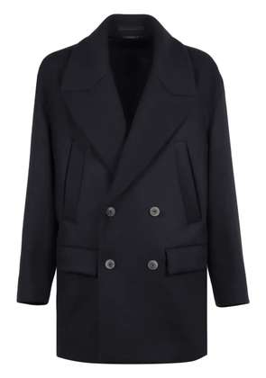 Giorgio Armani double-breasted coat - Blue