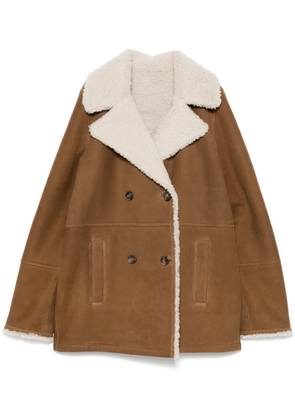 Yves Salomon suede jacket - Brown
