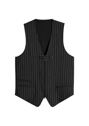 Y-3 pinstripe waistcoat - Black