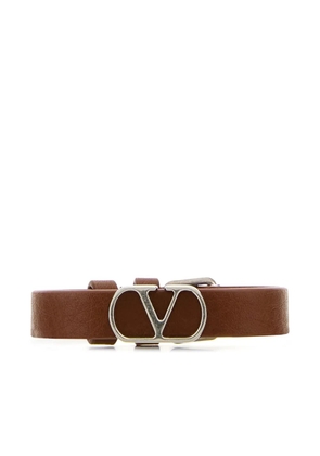 Valentino Garavani Vlogo leather bracelet - Silver