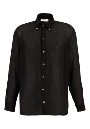 SPIRITUM TULUM button-down collar long-sleeve shirt - Black