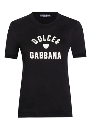 Dolce & Gabbana logo-print cotton T-shirt - Black